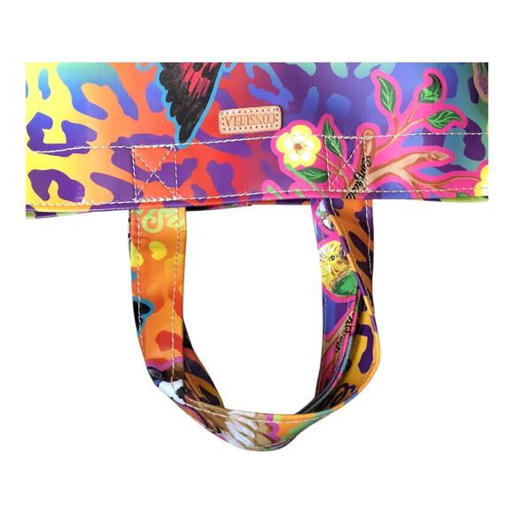 Consuela Cami Grab n' Go Mini Tote Bag Multicolor Bird Print Viva Babe Mexico - Picture 10 of 15
